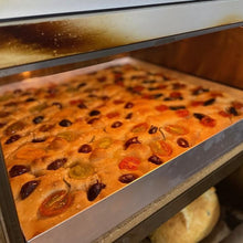 Load image into Gallery viewer, Tomato, Kalamata Olives & Rosemary Sourdough Focaccia 3996