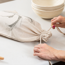 Load image into Gallery viewer, Natural Linen Bread Bags - Pack of 2 - FRIDAY Delivery 3995 & 3992