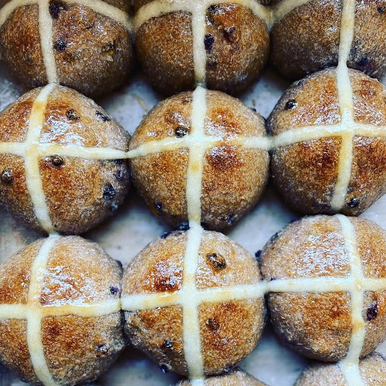 🐇 INVERLOCH EASTER THURSDAY Pre Order Sourdough Traditional Hot Cross Buns Delivery