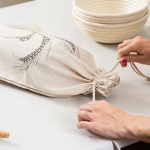 Load image into Gallery viewer, Natural Linen Bread Bags - Pack of 2 - FRIDAY Delivery 3995 &amp; 3992
